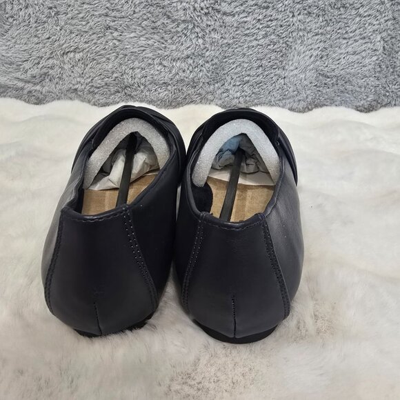 Easy Street Women's Betty Square Toe Flats Size 6 WW Extra Wide NEW Navy Office - Picture 3 of 9